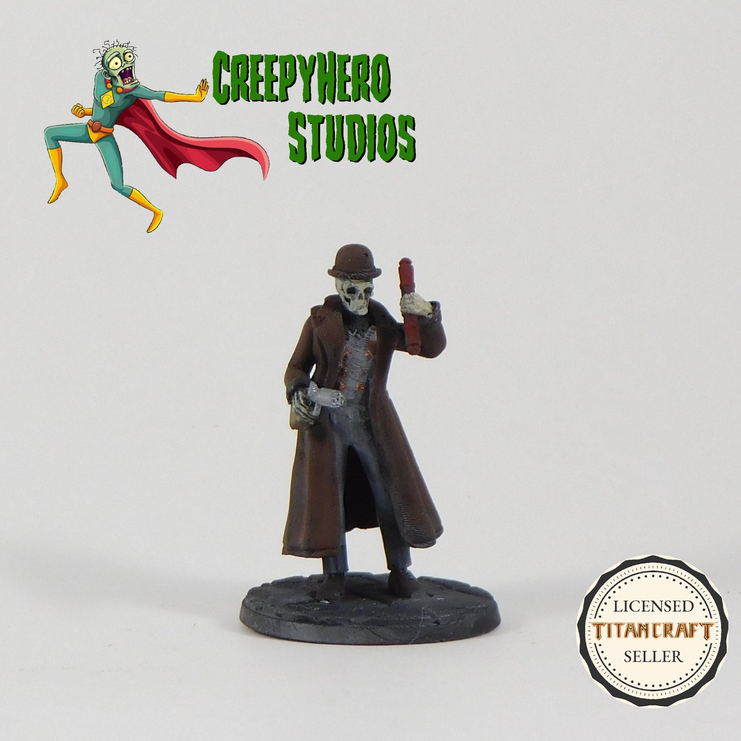 3D Resin Printed 28mm Scale Pulp Era Bone Detective Miniature