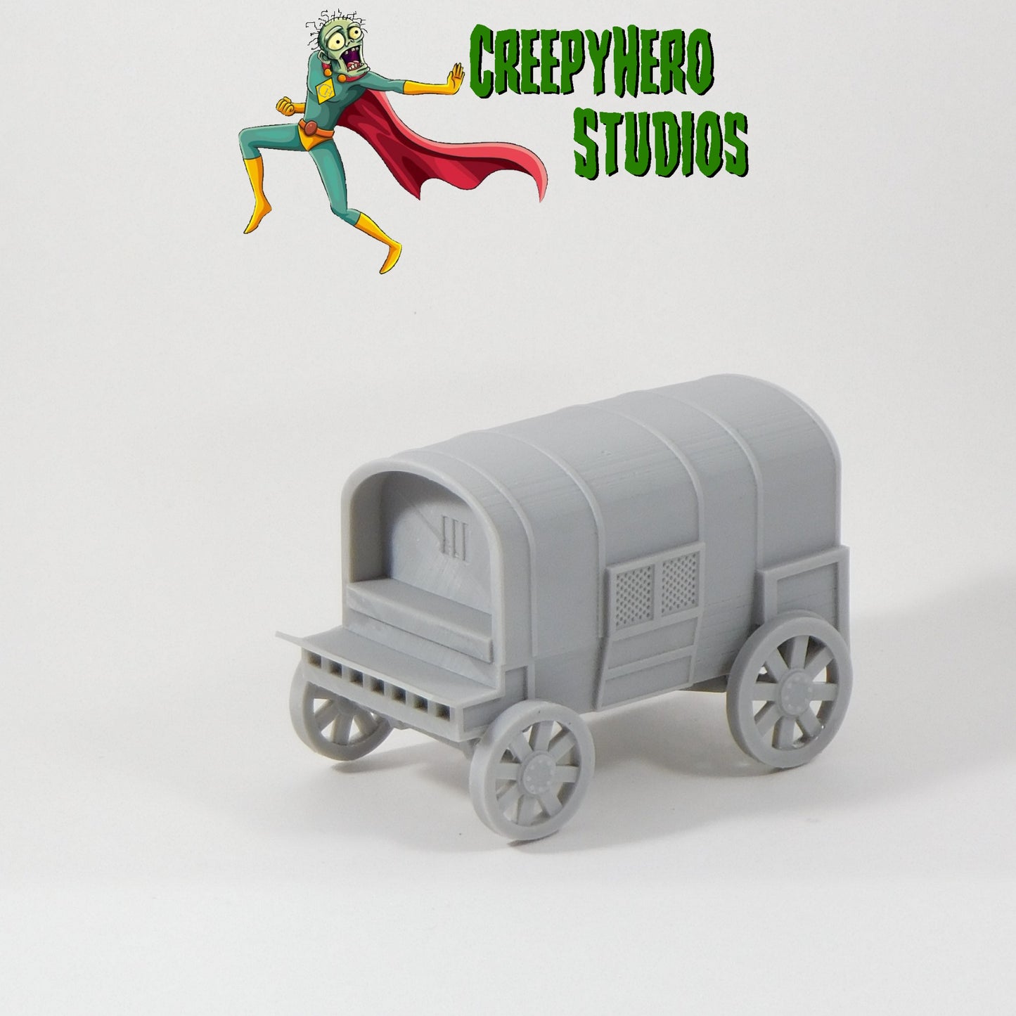 3D Resin Printed 28mm Scale Fantasy Caravan Wagon