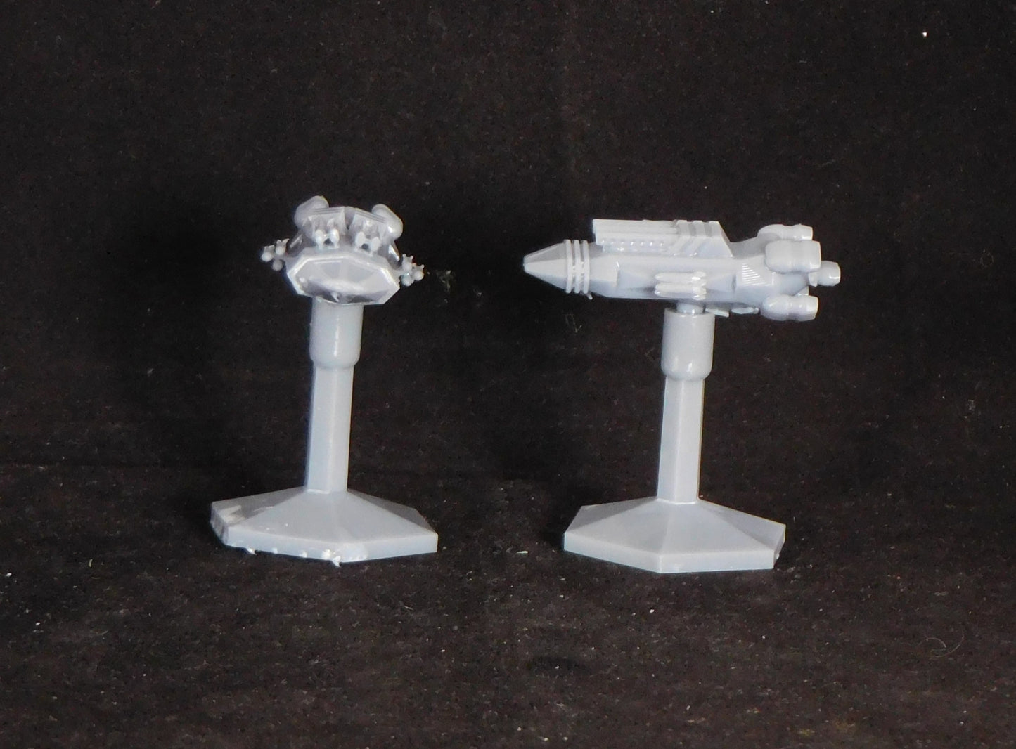 3D Resin Printed Fleet One Monitor Ship and Flight Base Set