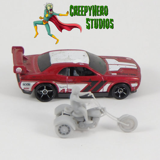 Gaslands 3D Resin Printed 20mm Scale Chopper Style Trike