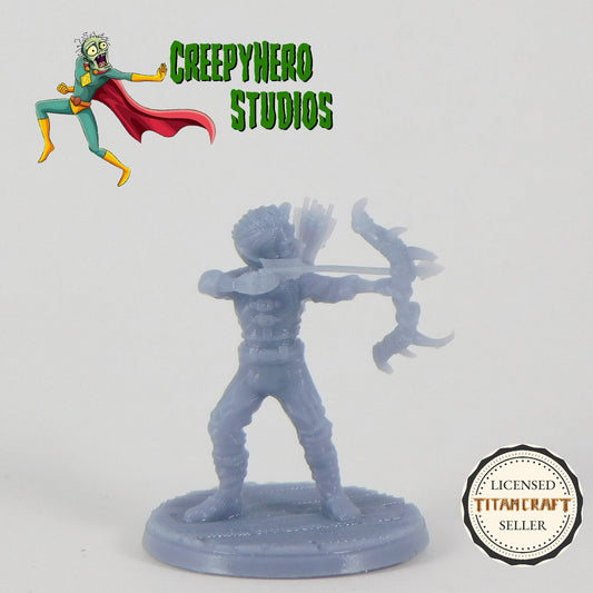 3D Resin Printed 28mm Scale Fantasy Goblin Archer