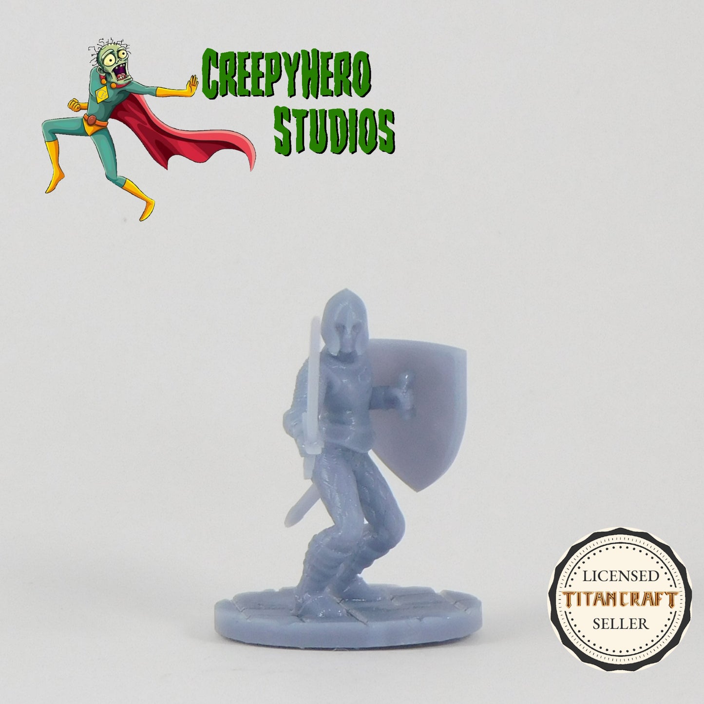 3D Resin Printed 28mm Scale Fantasy Guardsman Thrusting Miniature