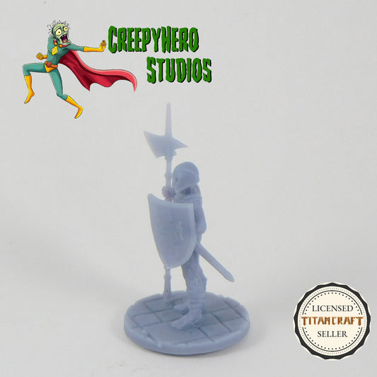 3D Resin Printed 28mm Scale Fantasy Guardsman sentry Miniature