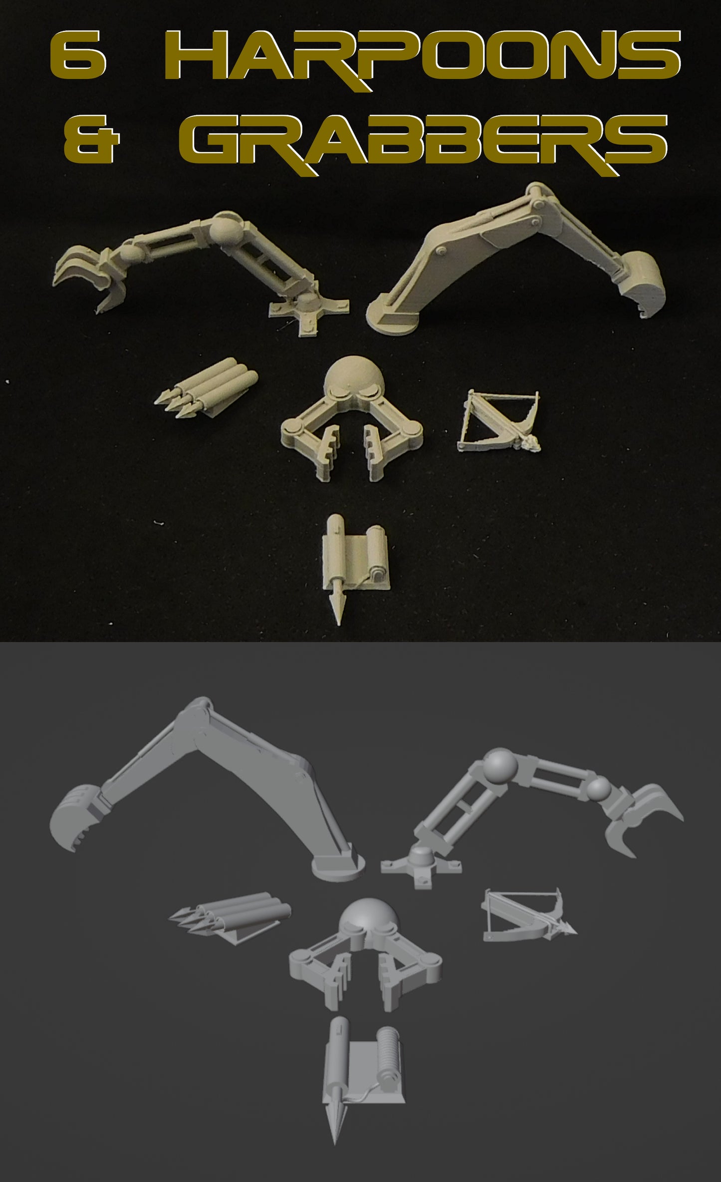 Gaslands One Hundred Weapon STL files for 3D Printing