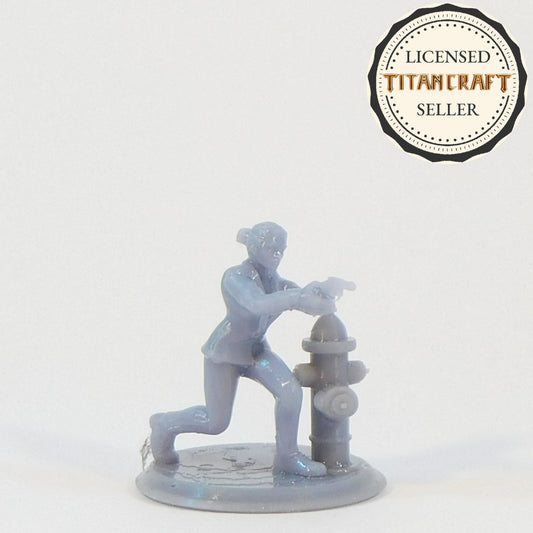 3D Resin Printed 28mm Scale Modern Survivor Kneeling with Pistol Miniature