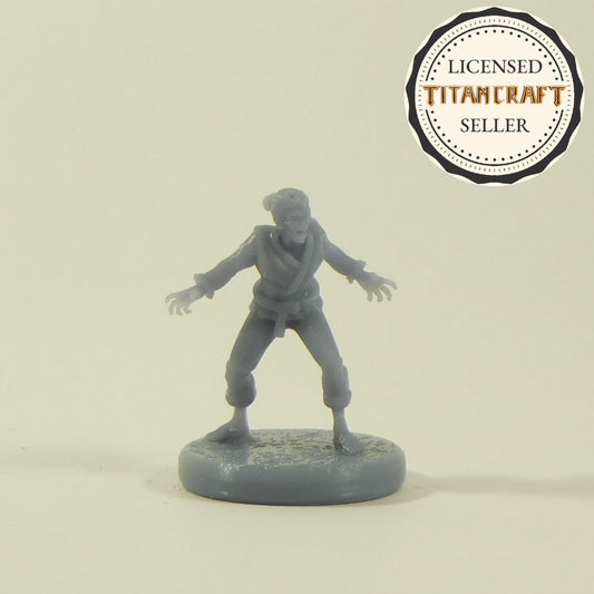 3D Resin Printed 28mm Scale Martial Arts Zombie Miniature