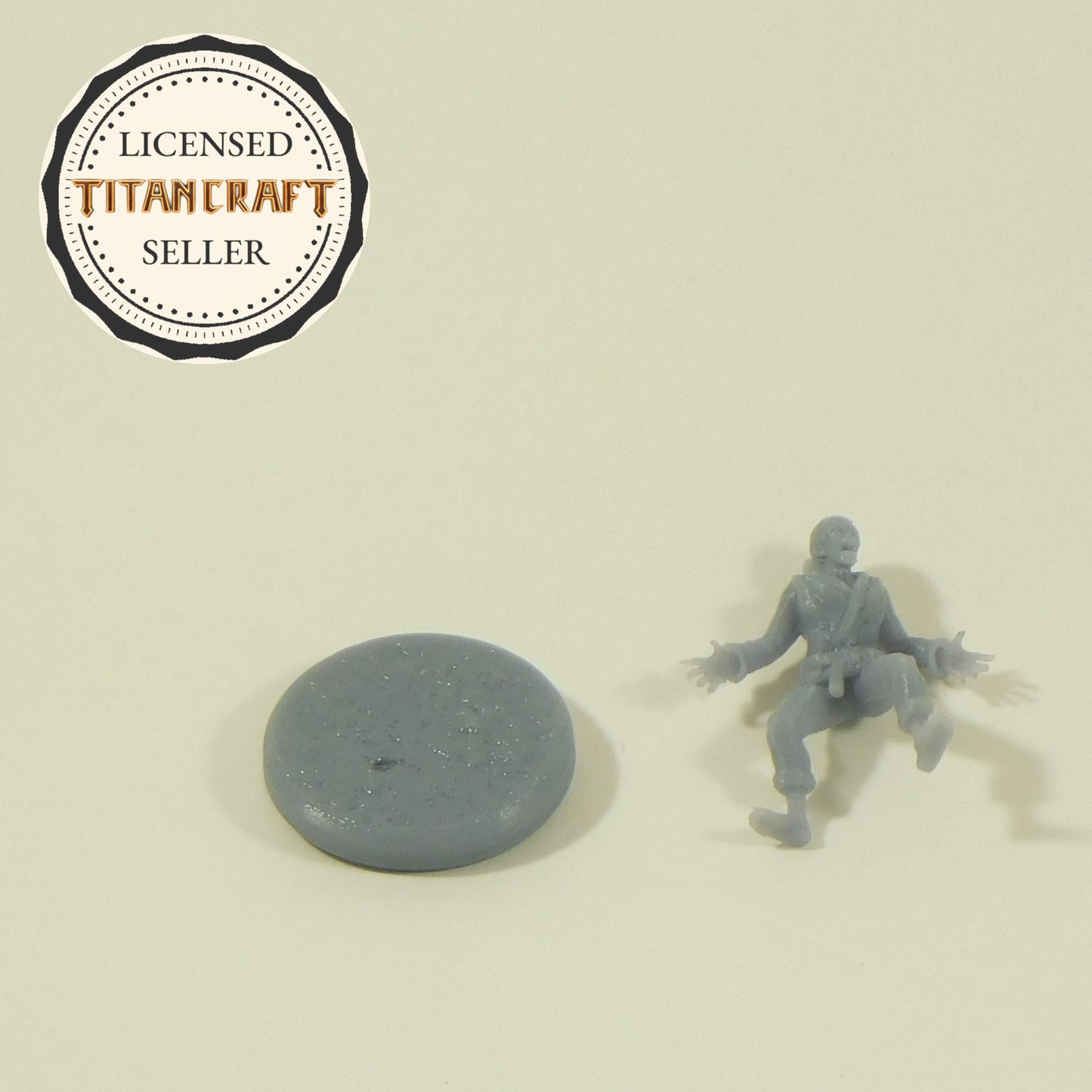 3D Resin Printed 28mm Scale Martial Arts Zombie Miniature