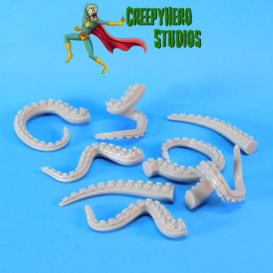 3D Resin Printed 28mm Scale Pulp Era Tentacle Set