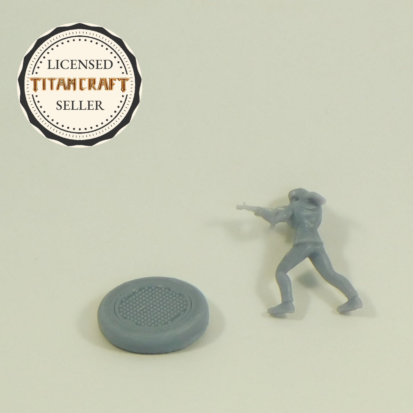 3D Resin Printed 28mm Scale Survivor with Machinegun Minaiture