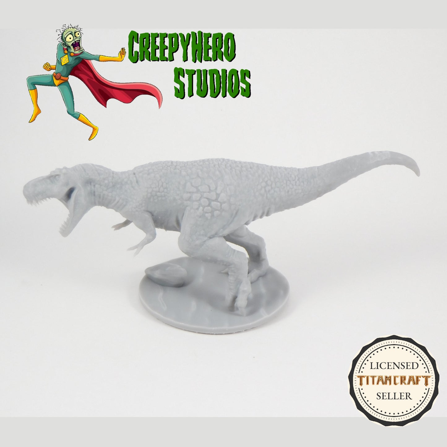 3D Resin Printed 28mm Scale Pulp Juvenille T-Rex Miniautre