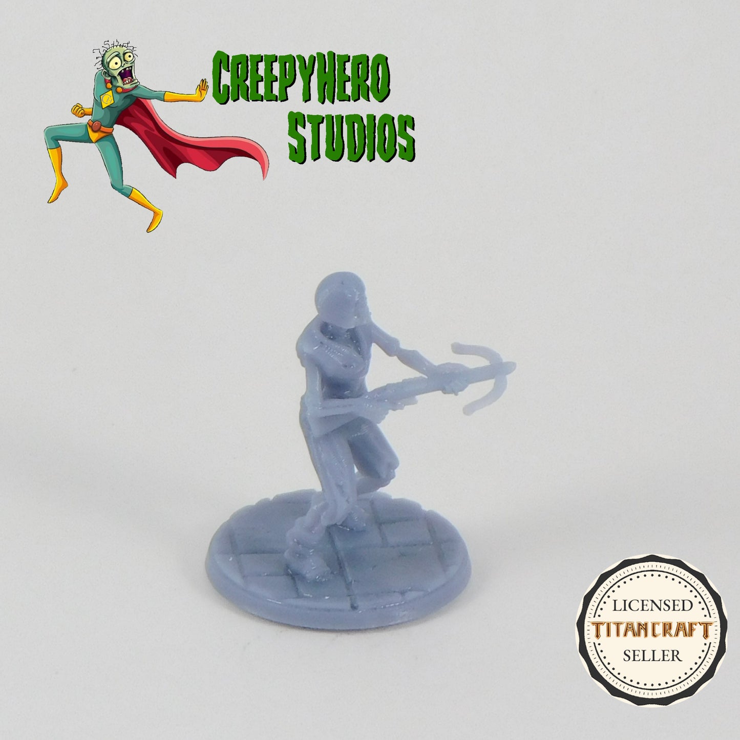 3D Resin Printed 28mm Scale Fantasy Skeleton with crossbow Miniature