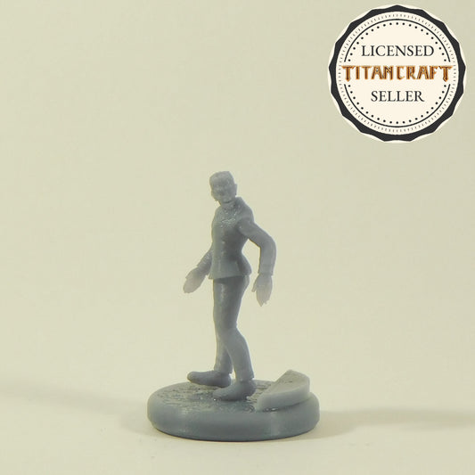 3D Resin Printed 28mm Scale Turning Zombie Miniature