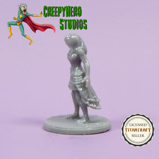 3D Resin Printed 28mm Scale Dance Hall Girl Miniature