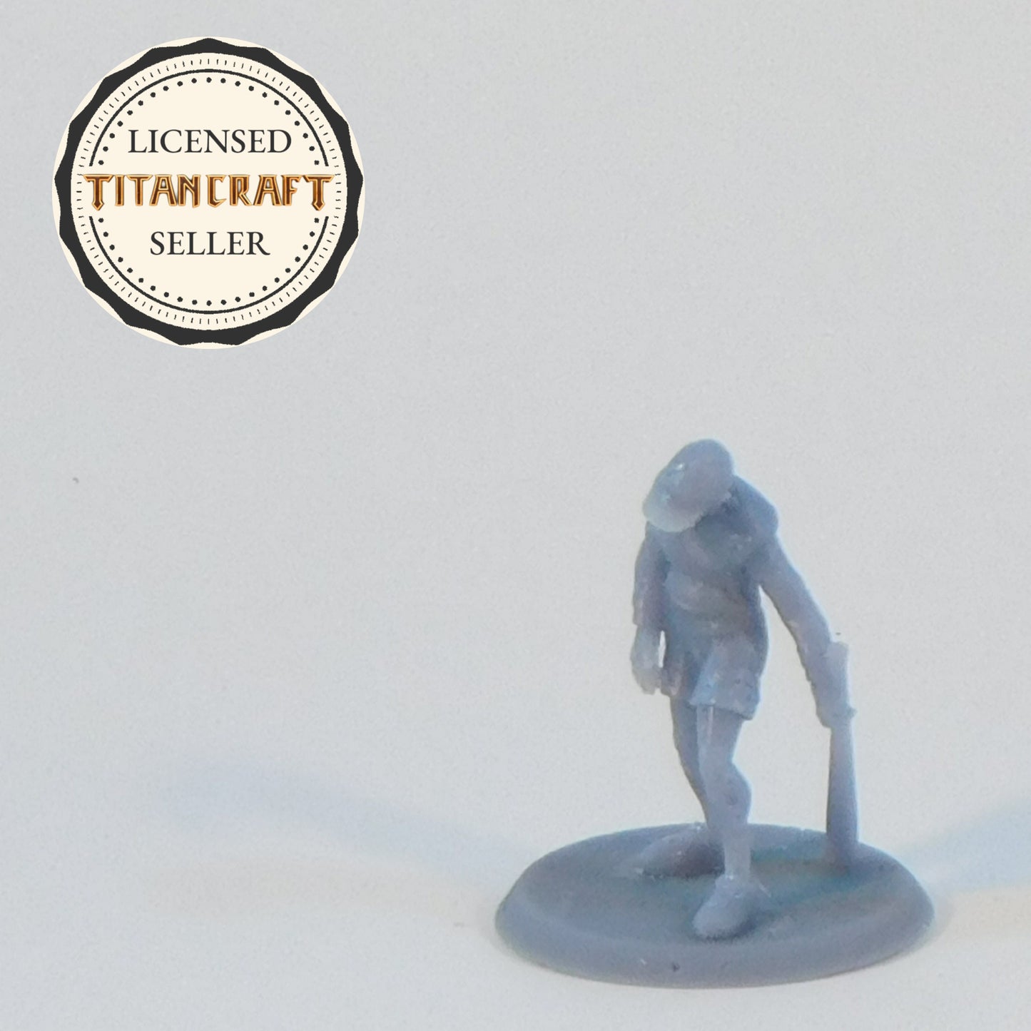 3D Resin Printed 28mm Scale Modern Zombie Baseball Player Miniature