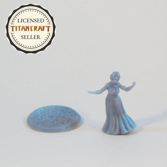 3D Resin Printed 28mm Scale Modern Screaming Female Zombie Miniature