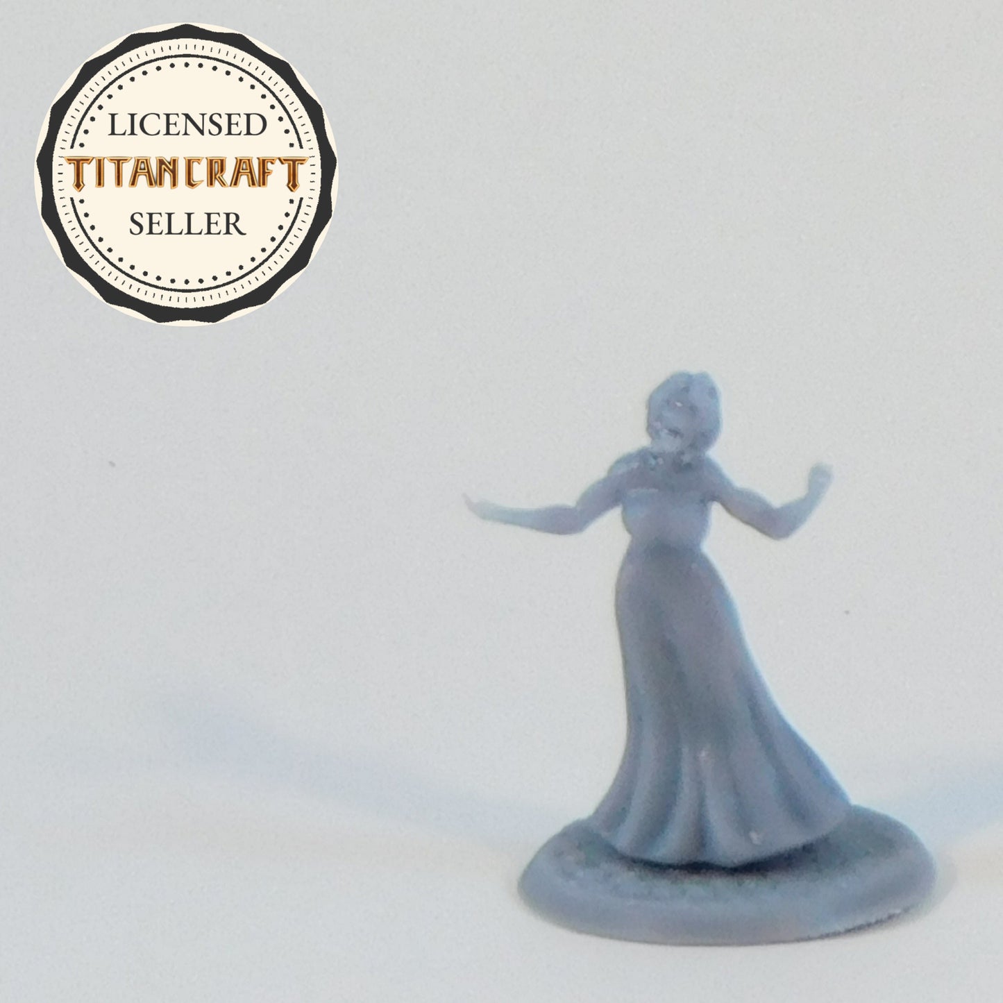 3D Resin Printed 28mm Scale Modern Screaming Female Zombie Miniature